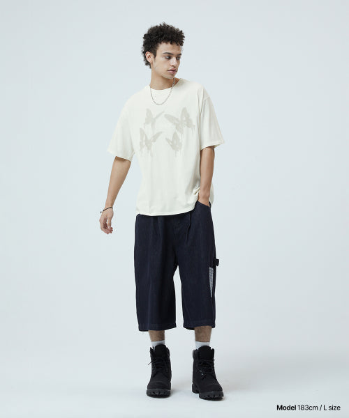 PIGMENT BUTTERFLY GOTH TEE IVORY