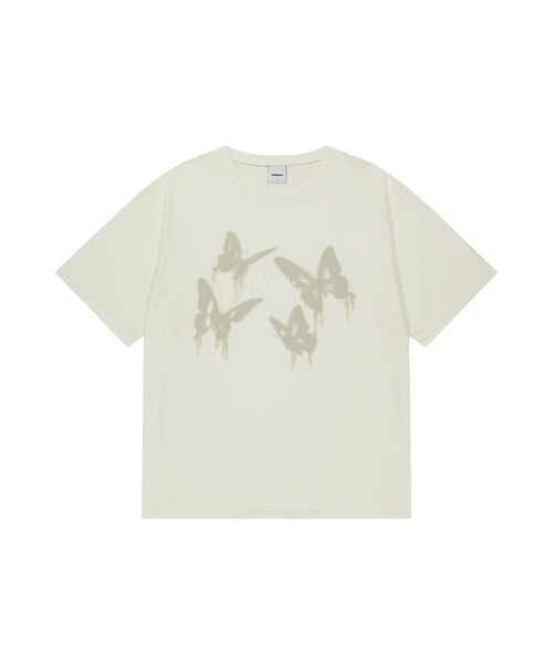 PIGMENT BUTTERFLY GOTH TEE IVORY