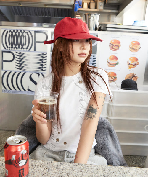 TRUTH EYELET TEE WHITE