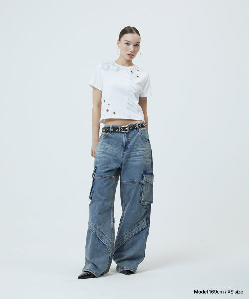 TRUTH EYELET TEE WHITE