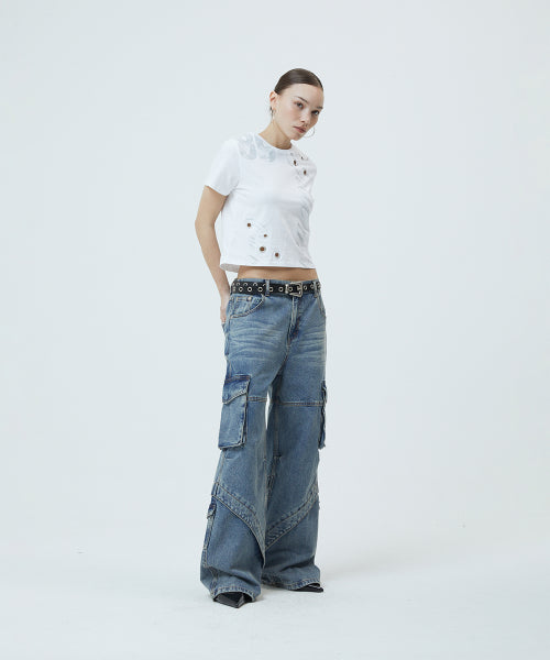 TRUTH EYELET TEE WHITE