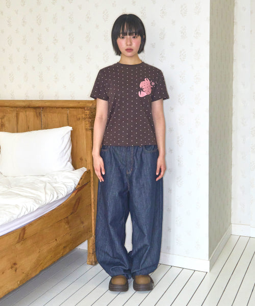 STRAWBERRY DOT TEE - 2 COLORS