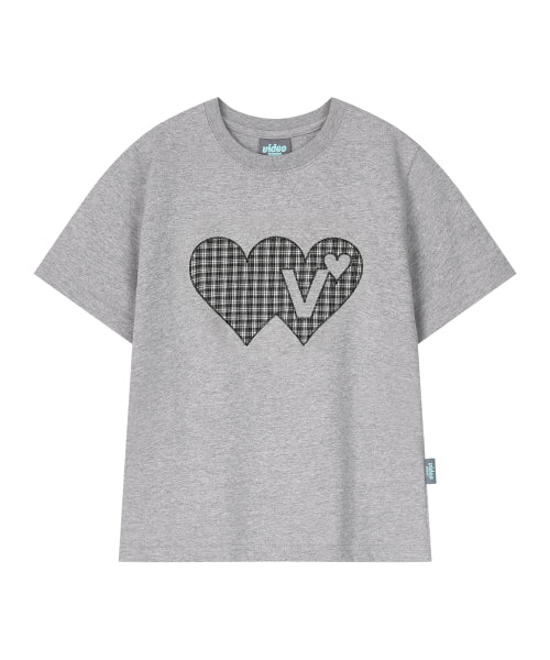 DOUBLE DOUBLE HEART TEE - 3 COLORS