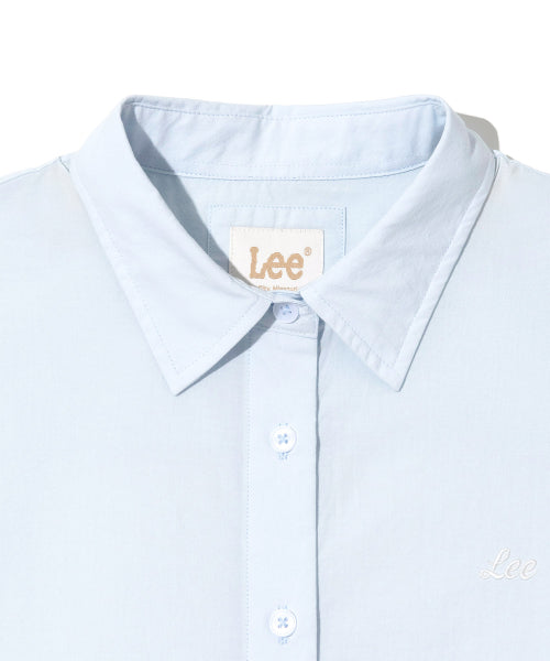 WOMEN RELAXED SHORT SLEEVE SHIRT BLUE
