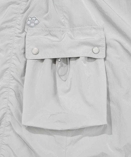 NYLON BUSTIER DRESS #GISELLE同款! - 2 COLORS LIGHT GREY