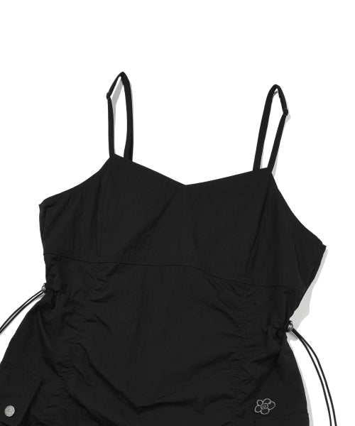 NYLON BUSTIER DRESS #GISELLE同款! - 2 COLORS BLACK