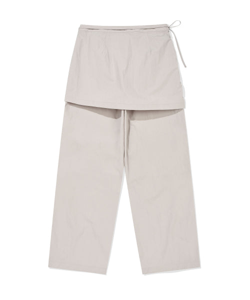 SKIRT LAYERED PANTS #GISELLE同款! - 2 COLORS AS SHOWN
