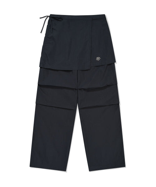 SKIRT LAYERED PANTS #GISELLE同款! - 2 COLORS CHARCOAL