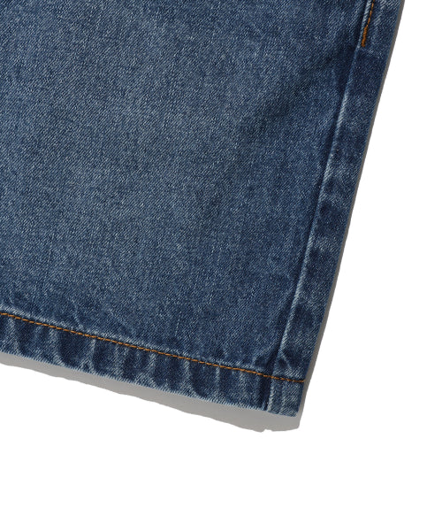 KNEE-LENGTH DENIM SHORTS #GISELLE同款! - 2 COLORS BLUE