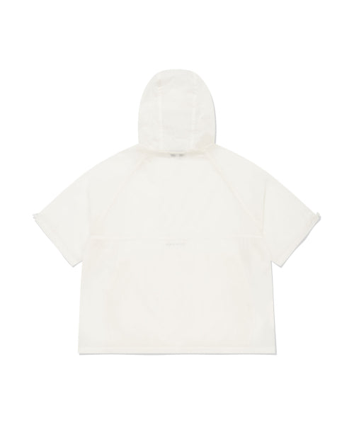 NYLON SHORT SLEEVE WINDBREAKER #GISELLE同款! - 2 COLORS WHITE