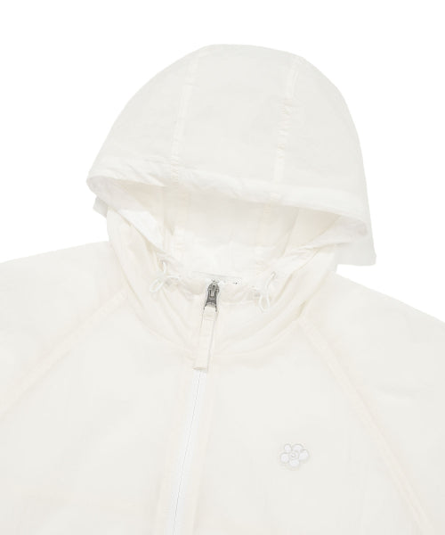 NYLON SHORT SLEEVE WINDBREAKER #GISELLE同款! - 2 COLORS WHITE