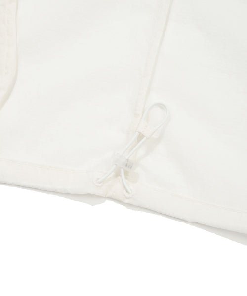 NYLON SHORT SLEEVE WINDBREAKER #GISELLE同款! - 2 COLORS WHITE