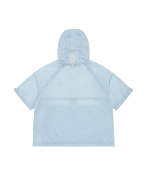 NYLON SHORT SLEEVE WINDBREAKER #GISELLE同款! - 2 COLORS SKY BLUE