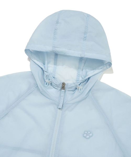 NYLON SHORT SLEEVE WINDBREAKER #GISELLE同款! - 2 COLORS SKY BLUE