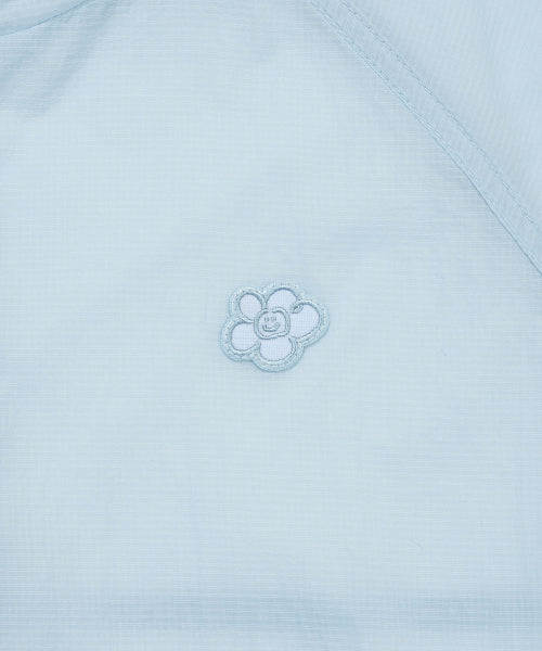 NYLON SHORT SLEEVE WINDBREAKER #GISELLE同款! - 2 COLORS SKY BLUE