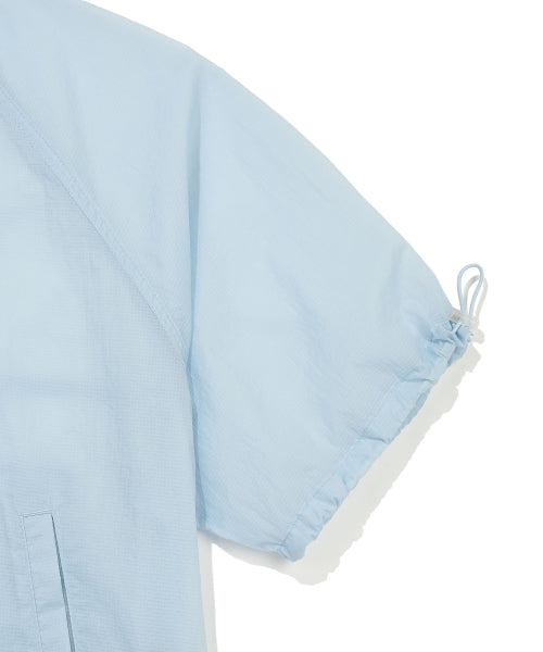 NYLON SHORT SLEEVE WINDBREAKER #GISELLE同款! - 2 COLORS SKY BLUE