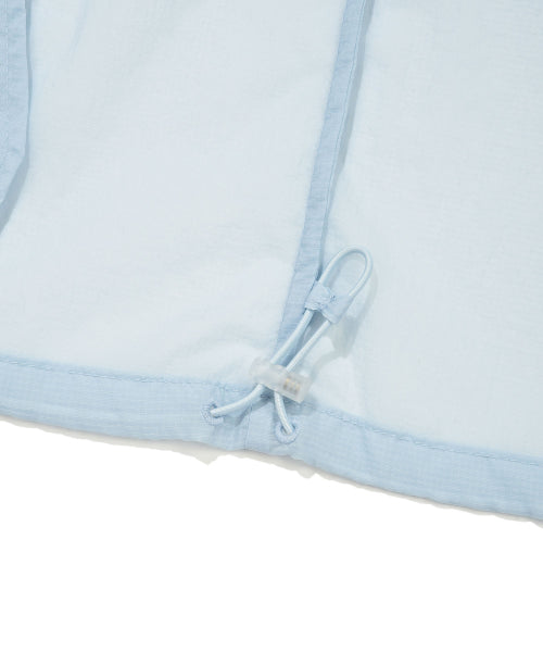 NYLON SHORT SLEEVE WINDBREAKER #GISELLE同款! - 2 COLORS SKY BLUE