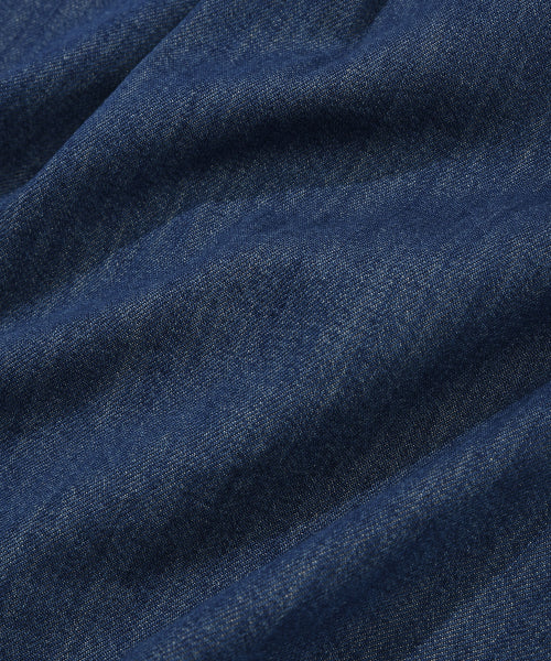 EASY DENIM SHORT SLEEVE SHIRT BLUE