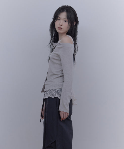 SOFT OFF-SHOULDER CARDIGAN - 3 COLORS