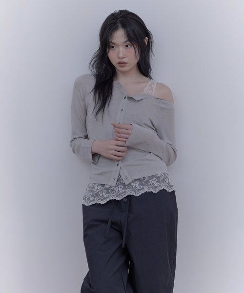 SOFT OFF-SHOULDER CARDIGAN - 3 COLORS