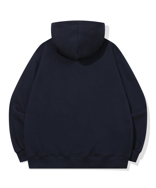 2-WAY STITCH HOOD ZIP-UP - 2 COLORS NAVY