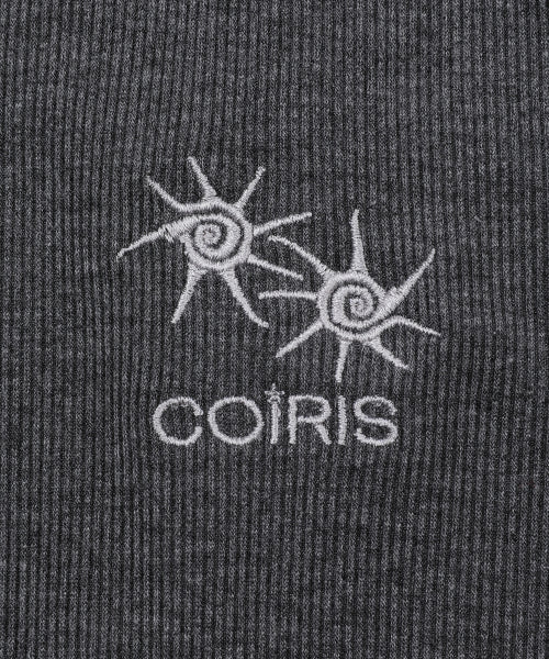 SORE SIDE BUTTON LONG SLEEVE TEE - 3 COLORS CHARCOAL