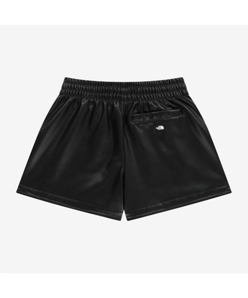 WOMEN'S LEATHER SHORTS BLACK