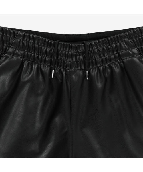 WOMEN'S LEATHER SHORTS BLACK