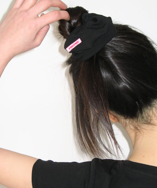 SCRUNCHIE SET SLIM FIT T SHIRT - 3 COLORS BLACK