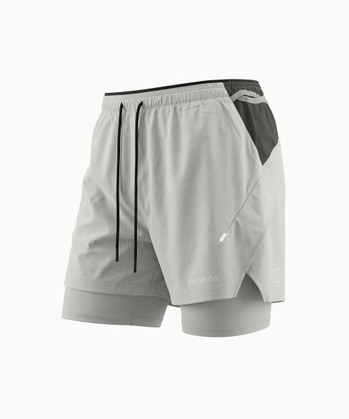 UNISEX MULTI SPORT TWO IN ONE RUNNING SHORTS - 3 COLORS AS SHOWN