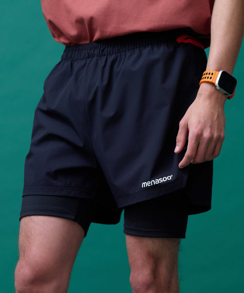 UNISEX MULTI SPORT TWO IN ONE RUNNING SHORTS - 3 COLORS AS SHOWN