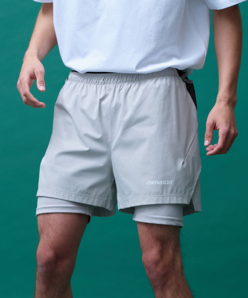 UNISEX MULTI SPORT TWO IN ONE RUNNING SHORTS - 3 COLORS AS SHOWN