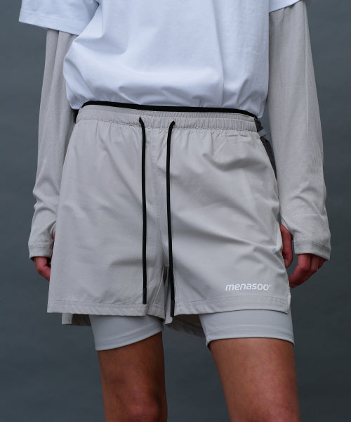 UNISEX MULTI SPORT TWO IN ONE RUNNING SHORTS - 3 COLORS AS SHOWN