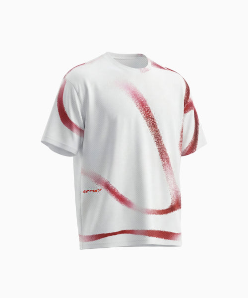 UNISEX FLOW GRAPHIC OVERSIZED T SHIRT - 3 COLORS AS SHOWN
