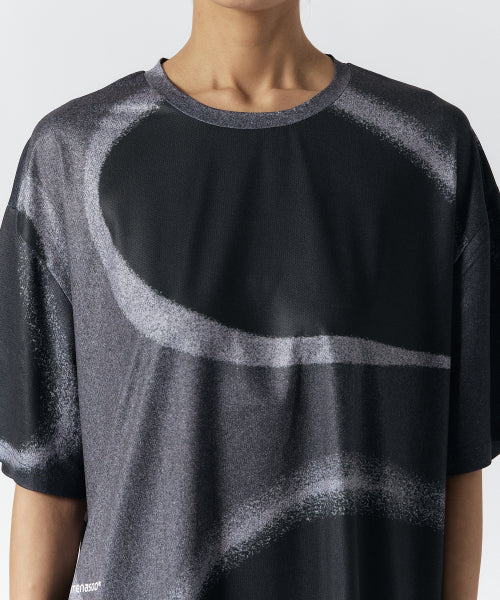 UNISEX FLOW GRAPHIC OVERSIZED T SHIRT - 3 COLORS AS SHOWN