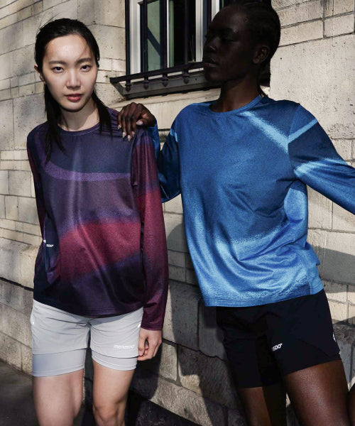 FLOW GRAPHIC LONG SLEEVE T SHIRT - 3 COLORS AS SHOWN