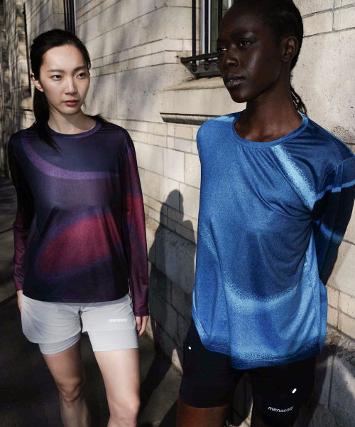 FLOW GRAPHIC LONG SLEEVE T SHIRT - 3 COLORS AS SHOWN