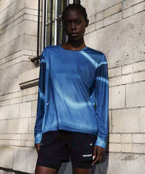 FLOW GRAPHIC LONG SLEEVE T SHIRT - 3 COLORS AS SHOWN