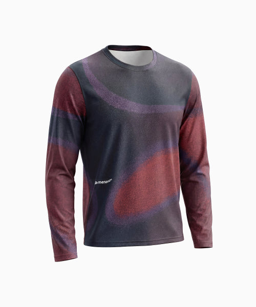 FLOW GRAPHIC LONG SLEEVE T SHIRT - 3 COLORS AS SHOWN