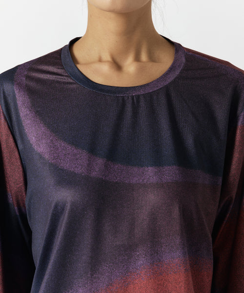 FLOW GRAPHIC LONG SLEEVE T SHIRT - 3 COLORS AS SHOWN