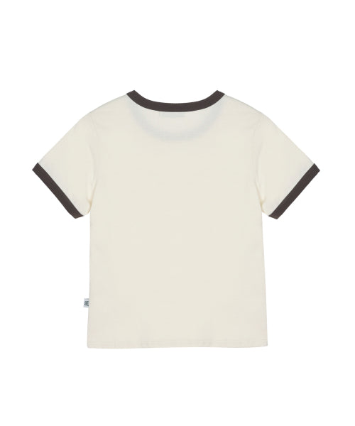 BUTTERFLY GRAPHIC RINGER TOP #徐睿知同款! - 4 COLORS CREAM