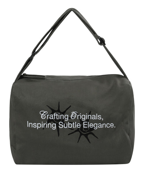 LETTERING CROSSBODY BAG - 3 COLORS BLACK