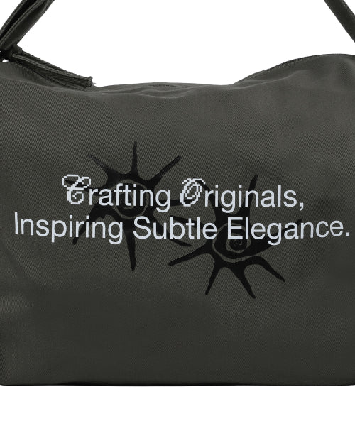 LETTERING CROSSBODY BAG - 3 COLORS BLACK
