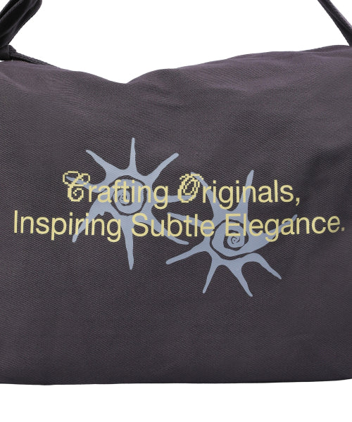 LETTERING CROSSBODY BAG - 3 COLORS BLACK