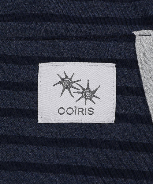 TEE STRIPE HOODIE GREY
