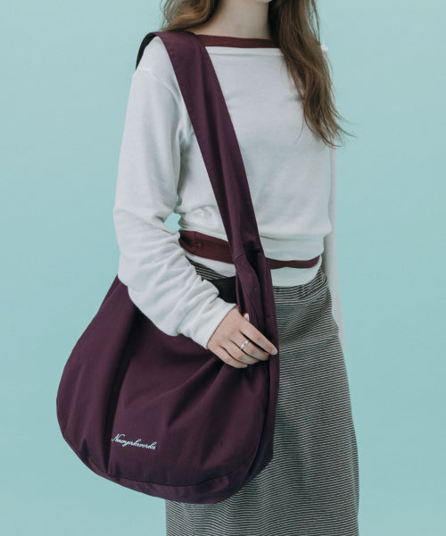 DUAL TWO WAY SHOULDER CROSS BAG PURPLE