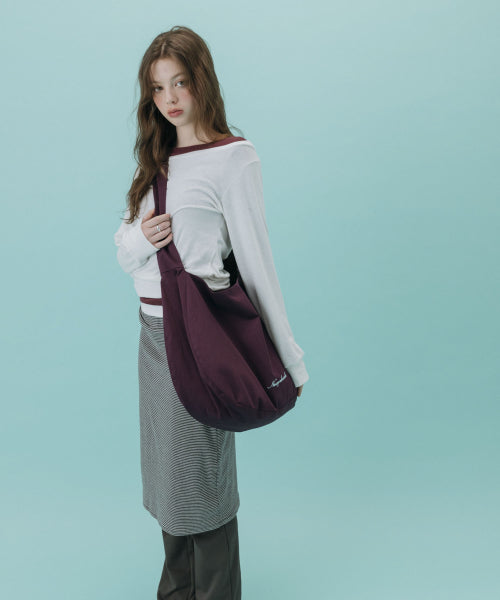 DUAL TWO WAY SHOULDER CROSS BAG PURPLE