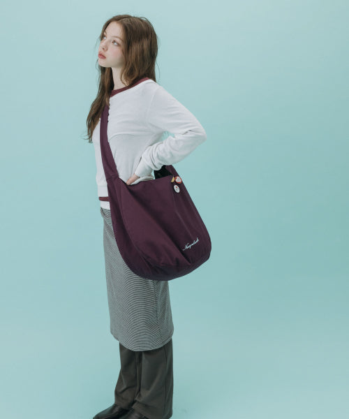 DUAL TWO WAY SHOULDER CROSS BAG PURPLE