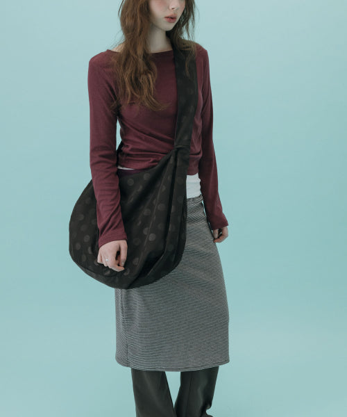 DUAL TWO WAY SHOULDER CROSS BAG PURPLE