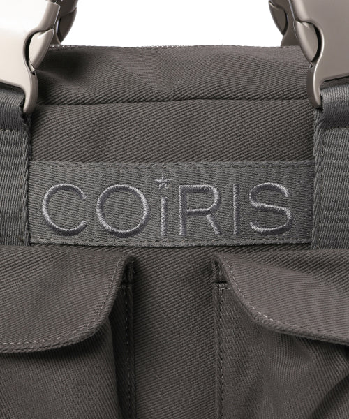 2 POCKET BUCKLE SHOULDER BAG - 2 COLORS BLACK